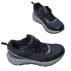 Columbia Plateau Outdry Waterproof Hiking Shoes Womens 9.5 Black Grey BL7516-010